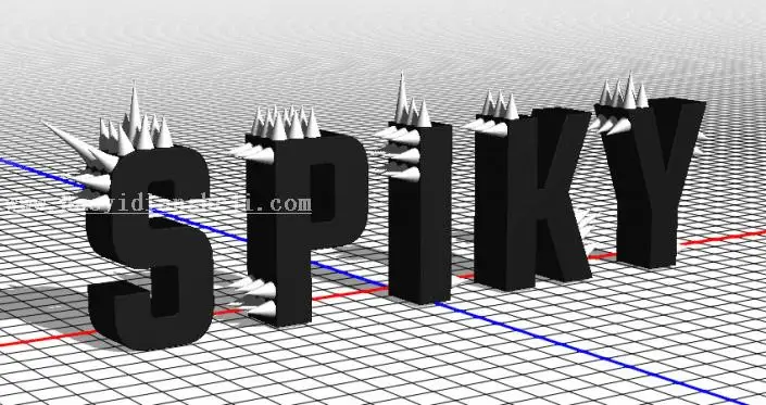 金属字，用PS制作3D效果的金属铆钉文字_www.haoyidiansheji.com