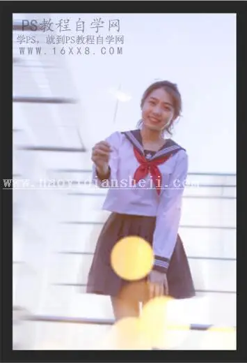 摄影后期，通过PS给夜景拍摄的烟花人像进行调色_www.haoyidiansheji.com