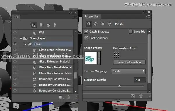 3D字体，通过PS制作红色积木立体文字图片_www.haoyidiansheji.com