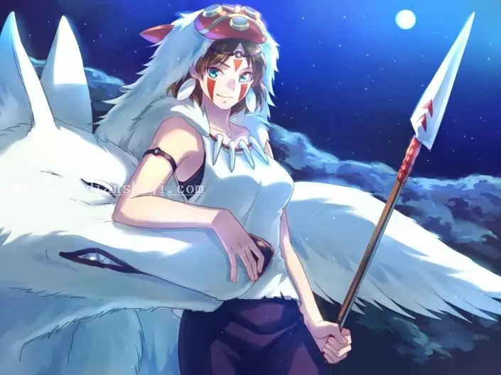 照片合成，创意合成女孩与狼的场景图_www.haoyidiansheji.com
