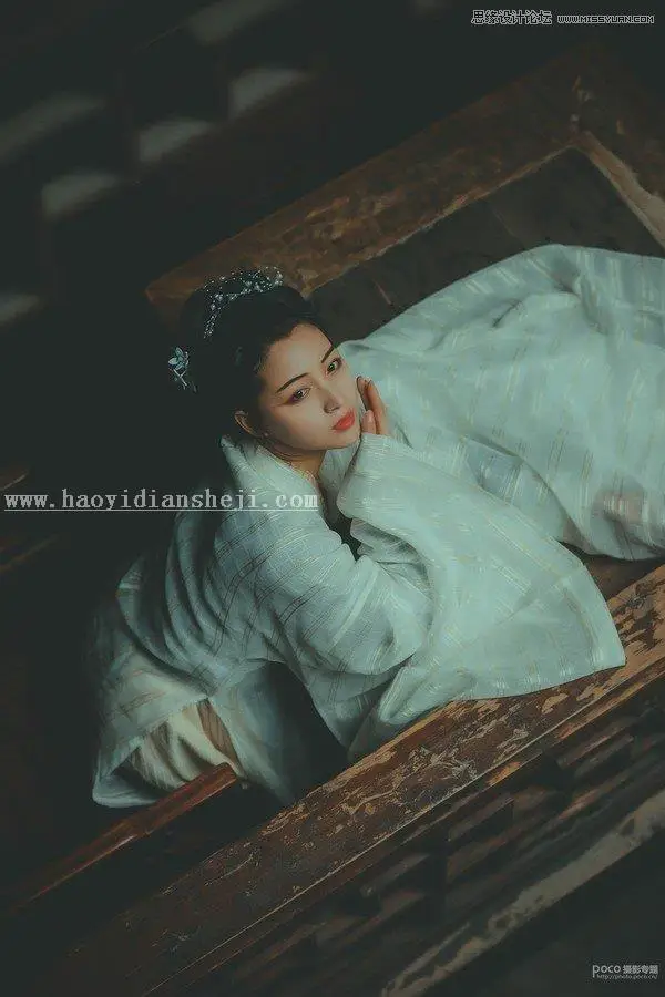 古风人像，通过PS调出胶片色调的古风照片_www.haoyidiansheji.com