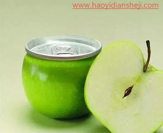 创意合成，用PS合成一个青苹果易拉罐_www.haoyidiansheji.com