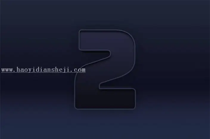 3D字体，用PS制作大气的3D荧光灯字体_www.haoyidiansheji.com