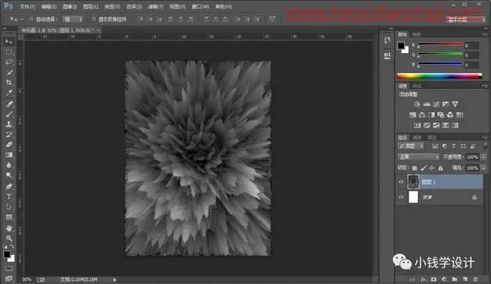 海报设计，制作一款“繁花似锦”效果的海报_www.haoyidiansheji.com