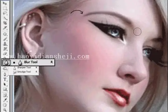 场景合成，合成一个美女在深山的神秘场景_www.haoyidiansheji.com