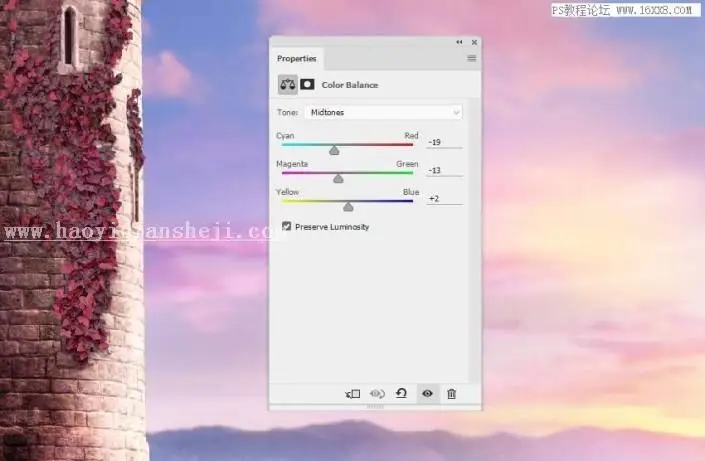 场景合成，用PS合成一副梦幻的二次元场景_www.haoyidiansheji.com