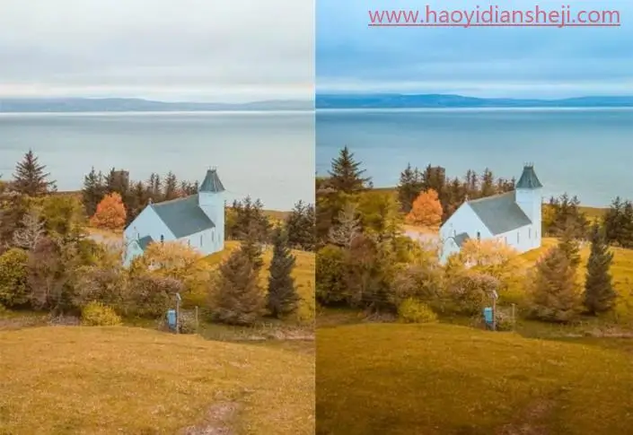 郊区风景，如何修出通透清晰的风景照_www.haoyidiansheji.com