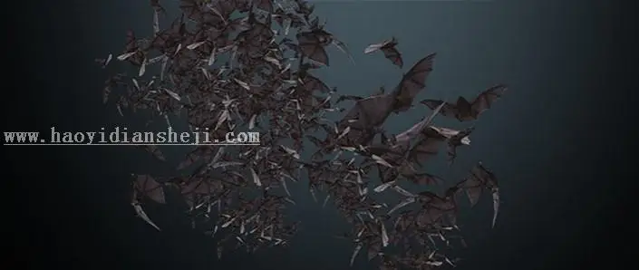 电影海报，设计蝙蝠侠电影海报_www.haoyidiansheji.com