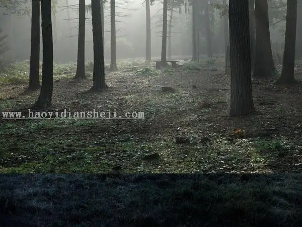 童话场景，合成爱丽丝漫游仙境的小人国场景_www.haoyidiansheji.com