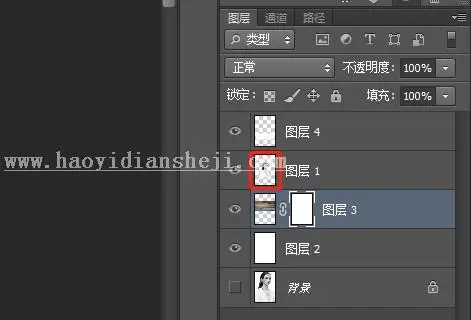 重曝效果，用PS制作有创意的重曝人像_www.haoyidiansheji.com