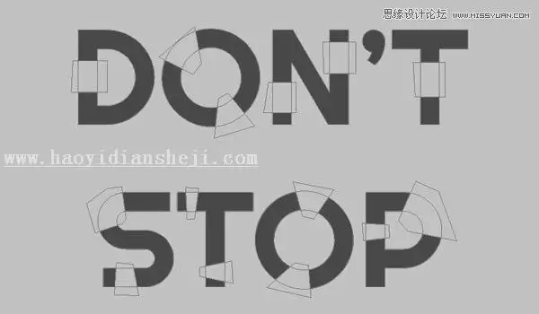 3D字体，通过PS制作红色积木立体文字图片_www.haoyidiansheji.com
