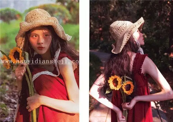 复古色，用PS把少女人像调出复古的暖色效果_www.haoyidiansheji.com
