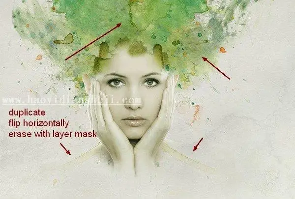水彩效果，用PS把照片处理成水彩画_www.haoyidiansheji.com