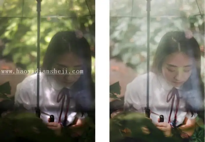 LR调色教程，通过LR给人像调出暗调森林系照片_www.haoyidiansheji.com