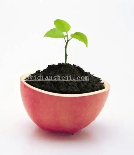 场景合成，通过PS合成一张苹果里面种苹果树的趣味照片_www.haoyidiansheji.com