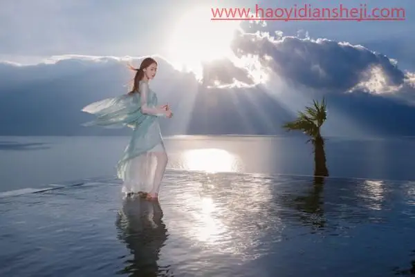 逆光照片，打造甜美的外景逆光人像照片_www.haoyidiansheji.com