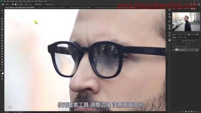 创意合成，制作从人头顶飞出漂亮的蝴蝶的奇妙场景_www.haoyidiansheji.com