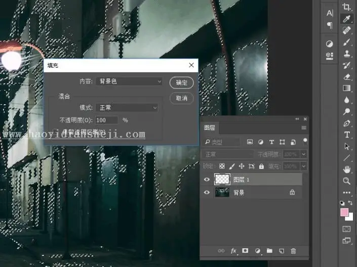 下雨效果，用PS后期还你一场完美浪漫大雨_www.haoyidiansheji.com