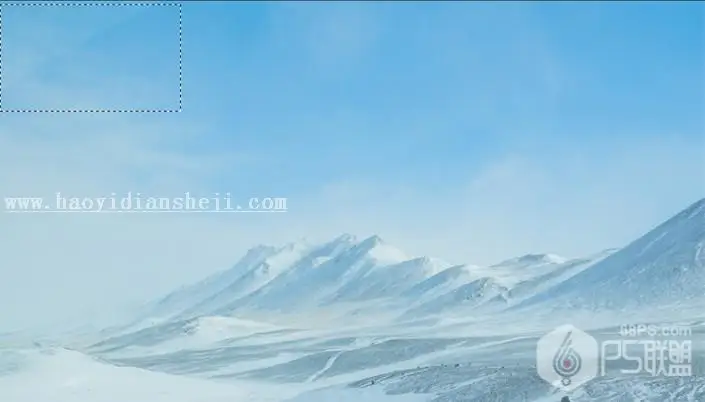 冰雪效果，制作结冰的冰块鱼效果_www.haoyidiansheji.com