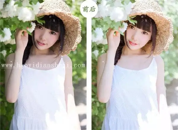 小清新，用LR调出室外人像小清新效果照片_www.haoyidiansheji.com