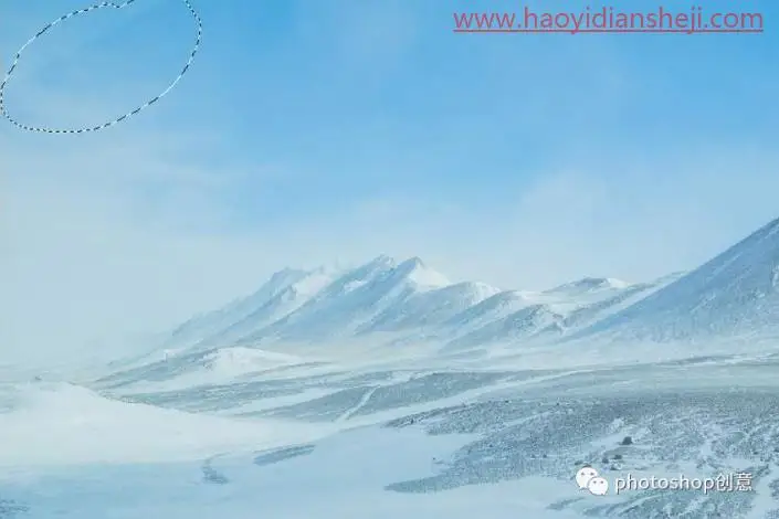 创意合成，合成冰冻特效的金鱼场景_www.haoyidiansheji.com