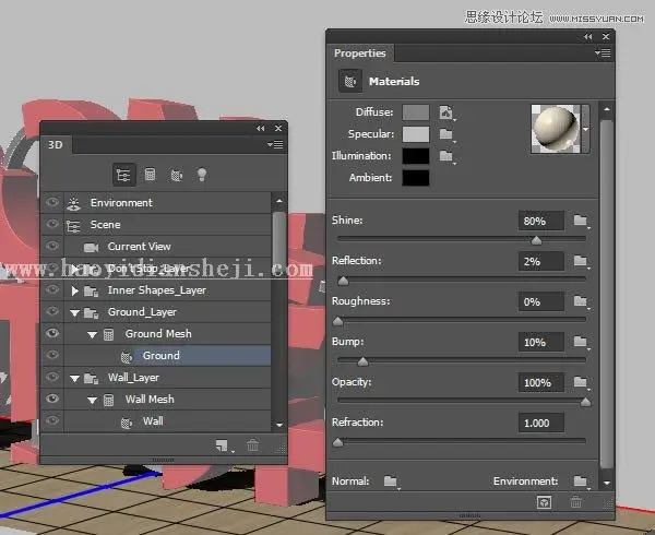 3D字体，通过PS制作红色积木立体文字图片_www.haoyidiansheji.com