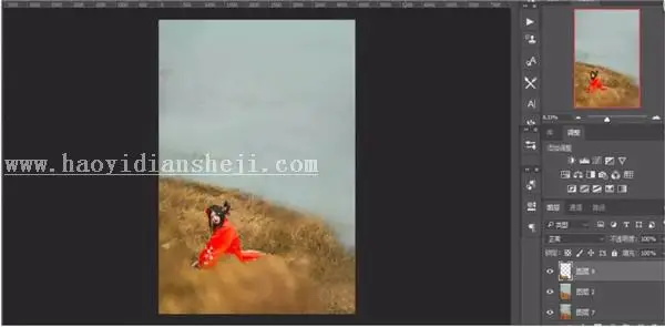 复古色，用PS调出古装人像复古感色调_www.haoyidiansheji.com