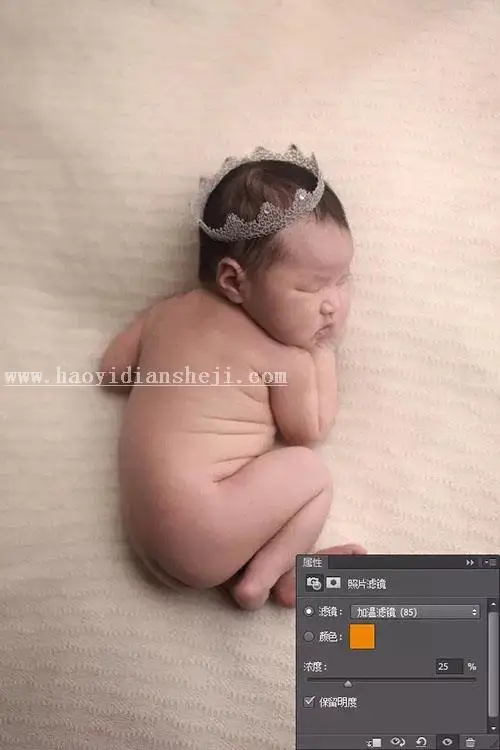 宝宝照片，教你怎么调出高级灰色调儿童摄影照片_www.haoyidiansheji.com