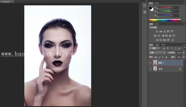 碎片效果，利用笔刷制作碎片人像效果_www.haoyidiansheji.com