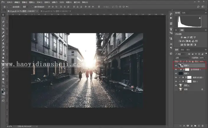 海报设计，制作一张欧美色调的海报_www.haoyidiansheji.com
