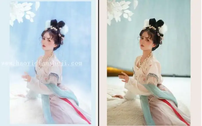 LR调色教程，通过L制作仙气十足的玉兔照片_www.haoyidiansheji.com