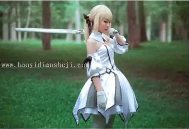 COS照片，制作冷色调COSplay照片_www.haoyidiansheji.com