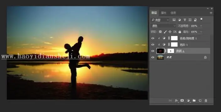 光效教程，给照片制作温馨光线效果_www.haoyidiansheji.com