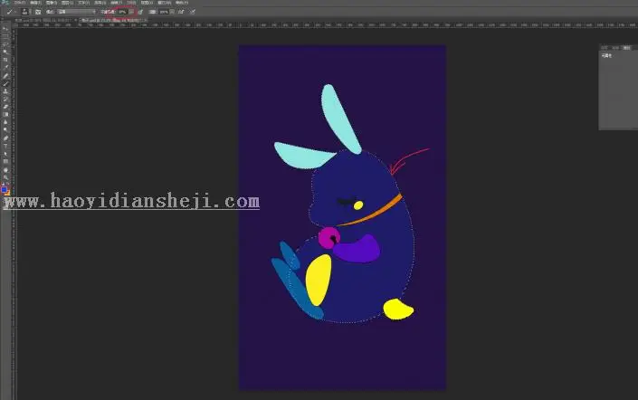 插画制作，绘制治愈系流光类插画照片_www.haoyidiansheji.com