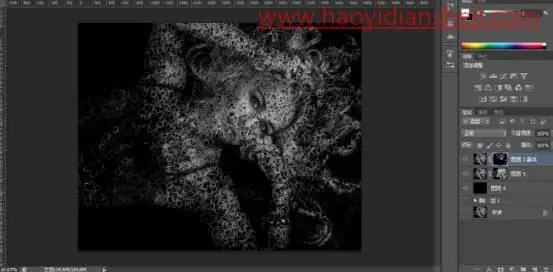 工具运用，制作创意的绷带线人效果照片_www.haoyidiansheji.com