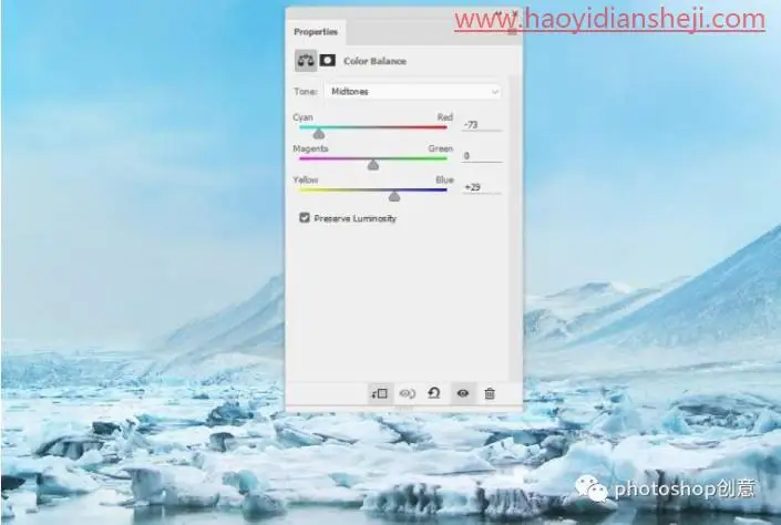 创意合成，合成冰冻特效的金鱼场景_www.haoyidiansheji.com