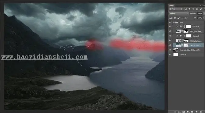 场景合成，在PS里创建一个魔幻瑰丽的场景_www.haoyidiansheji.com