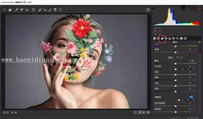 场景合成，通过PS合成一副创意人像照片_www.haoyidiansheji.com