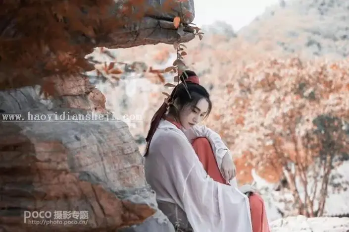 古风照片，通过PS打造古典武侠中国风侠女风照片_www.haoyidiansheji.com