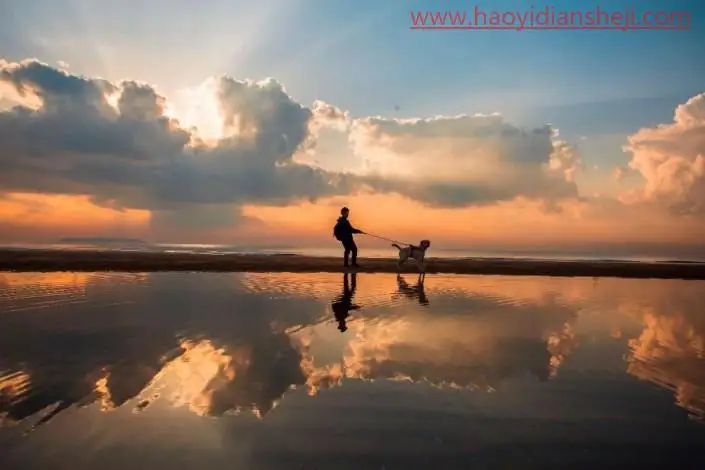 风景照片，给海边拍摄的风景人像进行简单的调色_www.haoyidiansheji.com