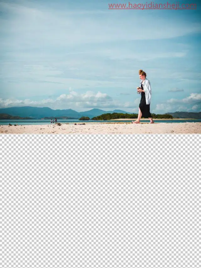 倒影效果，用photoshop自带的置换滤镜制作逼真的水中倒影_www.haoyidiansheji.com