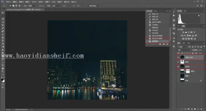海报设计，设计一种散落效果的圆形海报_www.haoyidiansheji.com