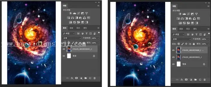 3D工具，通过PS中的3D功能制作3D炫酷海报_www.haoyidiansheji.com