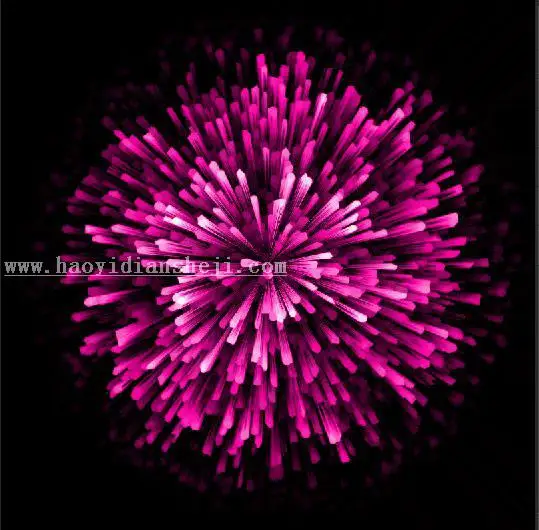 烟花教程，制作放射烟花图片_www.haoyidiansheji.com