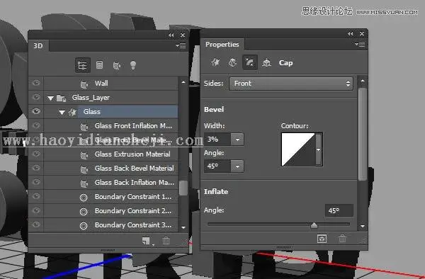 3D字体，通过PS制作红色积木立体文字图片_www.haoyidiansheji.com
