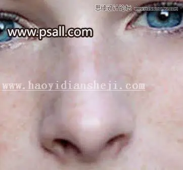 去雀斑，通过PS给人物进行磨皮去雀斑_www.haoyidiansheji.com