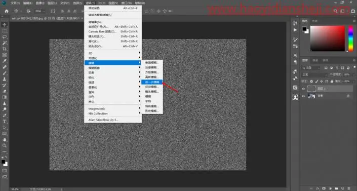 动图教程，制作唯美的冬季下雪动图效果_www.haoyidiansheji.com