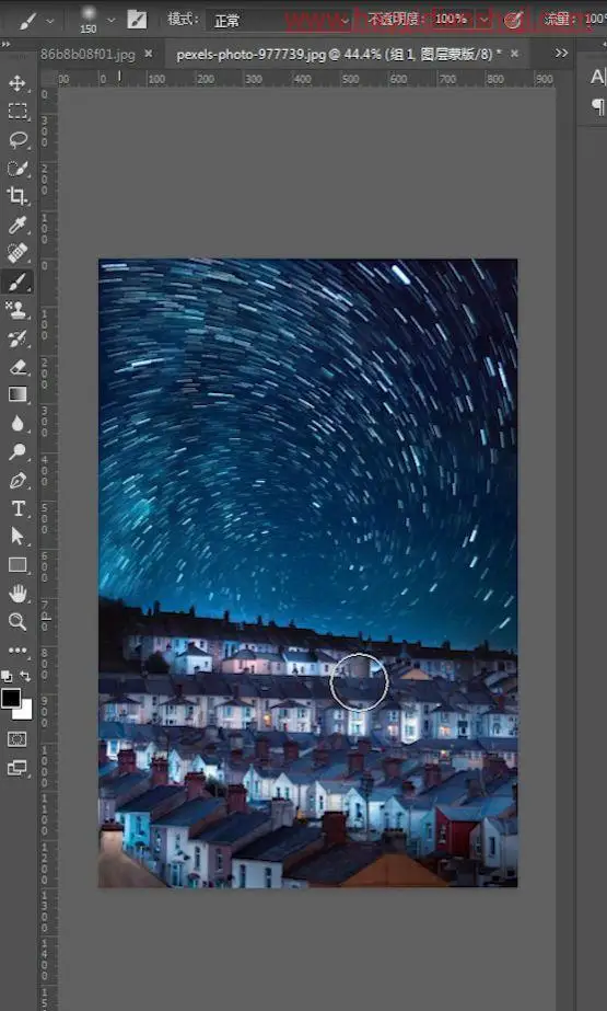 星轨效果，制作壮美的星轨效果照片_www.haoyidiansheji.com
