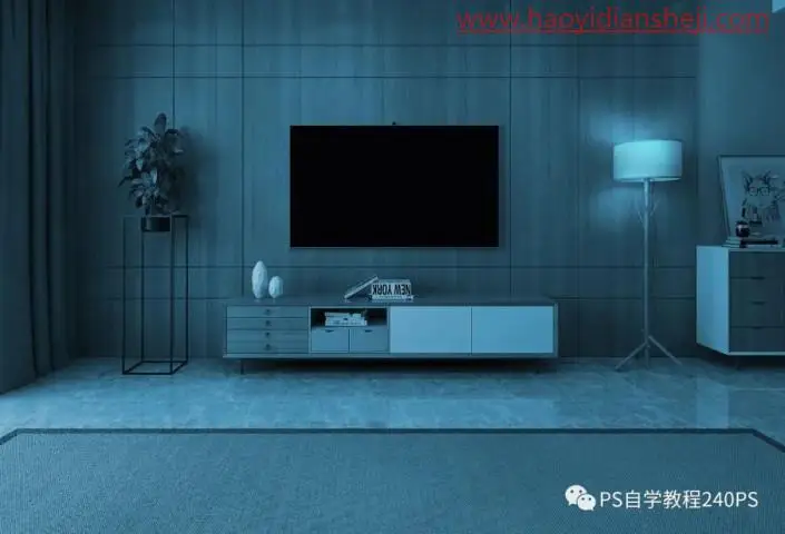 超现实合成，震撼合成让电视画面变成现实效果_www.haoyidiansheji.com