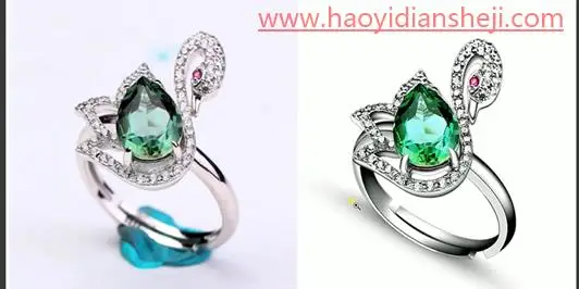 产品修图，给戒指进行精细修图_www.haoyidiansheji.com